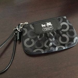 Coach zip wristlet